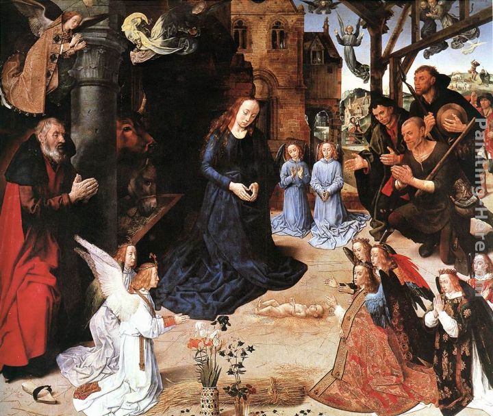 The Adoration of the Shepherds painting - Hugo van der Goes The Adoration of the Shepherds art painting